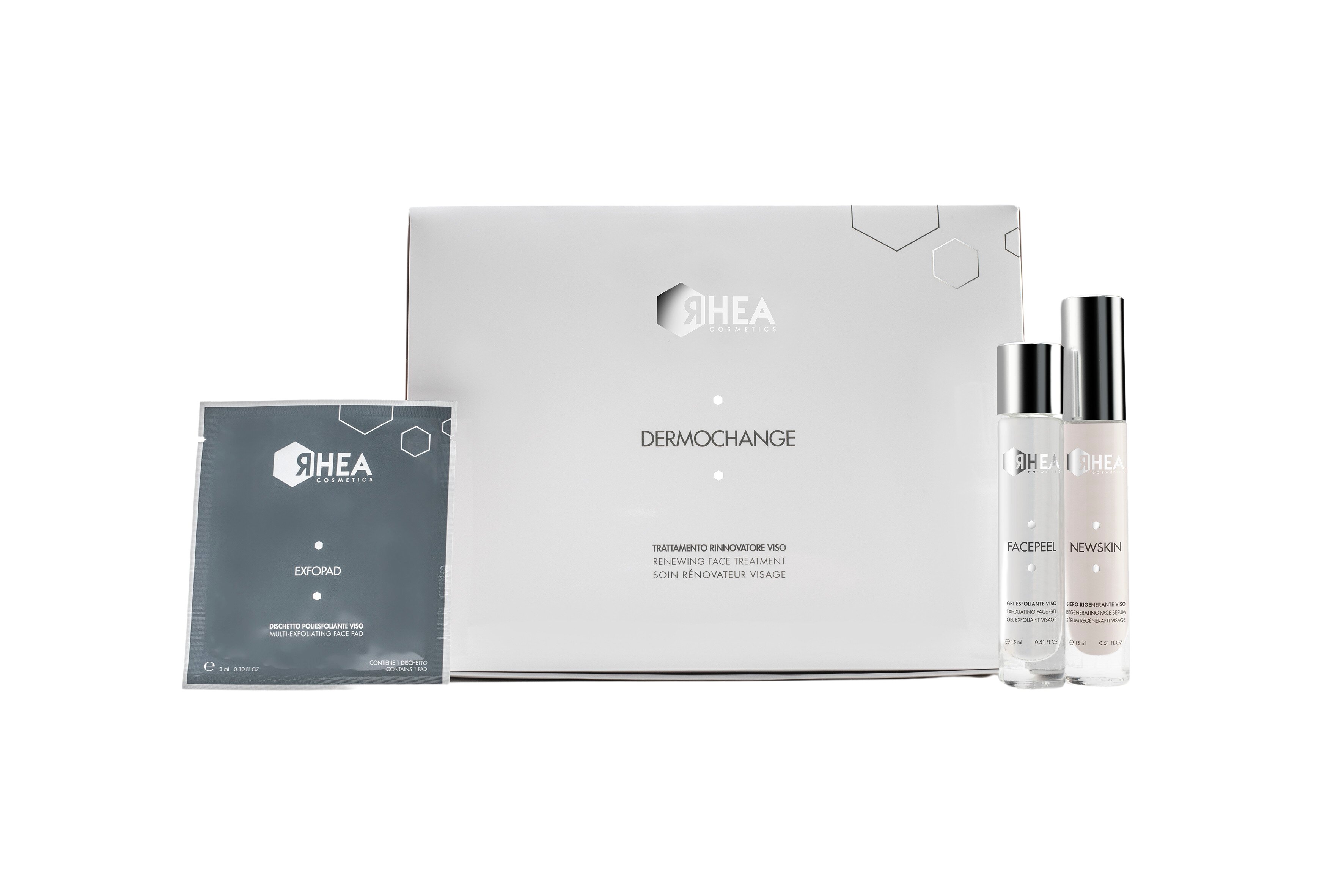 Відновлювальний догляд для обличчя з бісабололом RHEA Cosmetics DermoChange Set